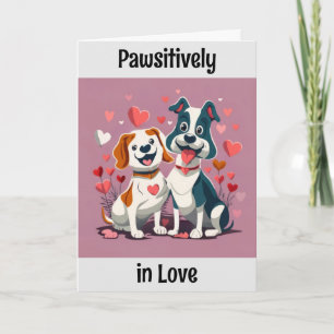 Cute Dog Valentine Card