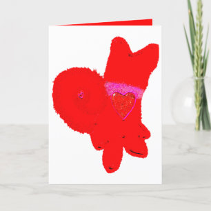 Cute dog Valentine's Day card