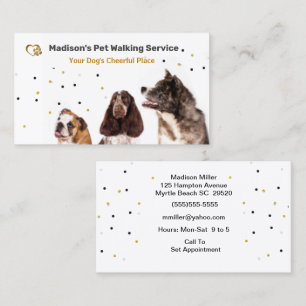 Cute Dog Walker/ Pet Sitter  Business Card
