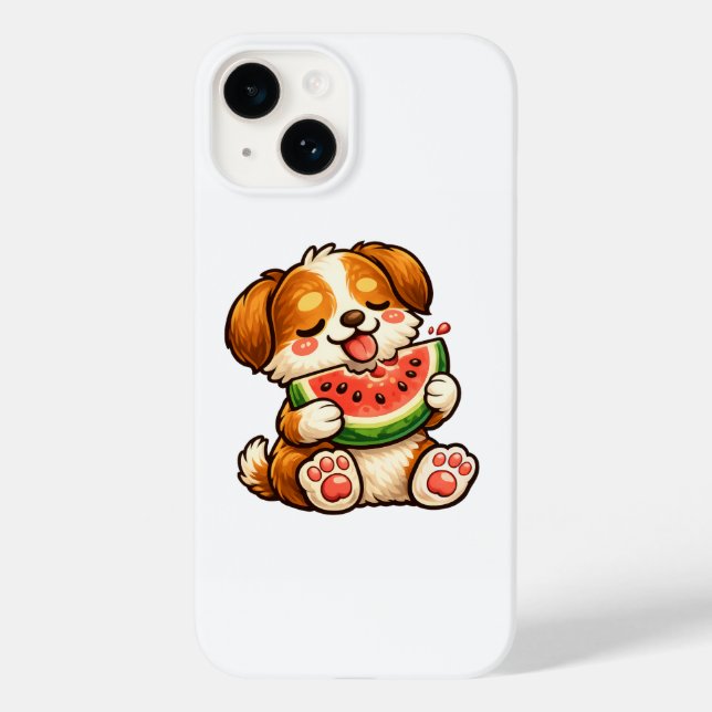 Cute Dog Watermelon Case-Mate iPhone Case (Back)