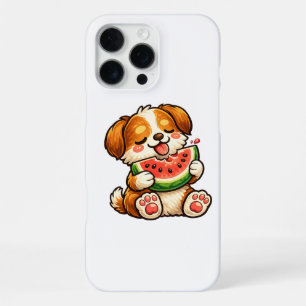 Cute Dog Watermelon iPhone 16 Pro Max Case
