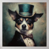 cute dog wearing top and bow tie