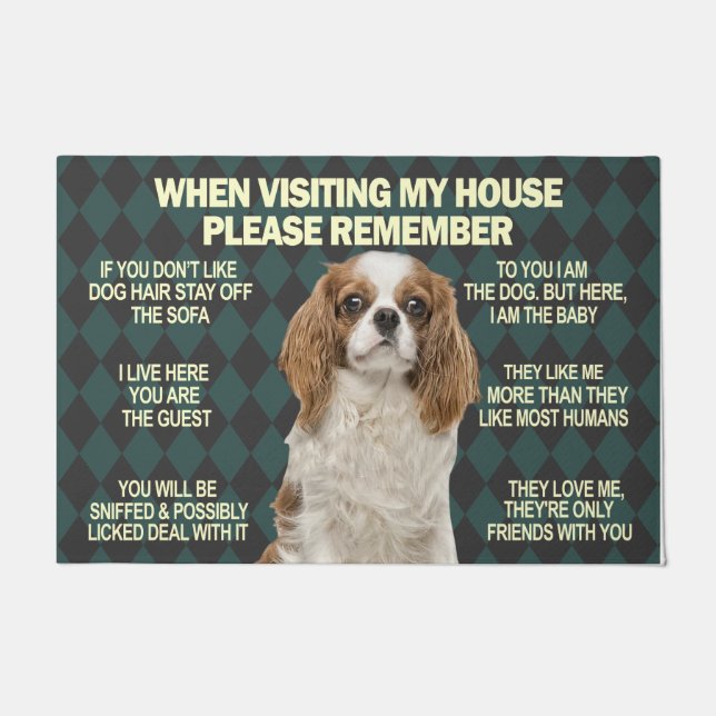 Cute Dog When Visiting My House Please Remmember Doormat (Front)