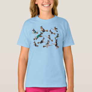 Cute Dog Witches Halloween Kids' T-Shirt