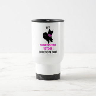 Cute dog with attitude travel mug