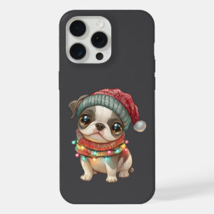 Cute Dog With Christmas Theme On Phone Case