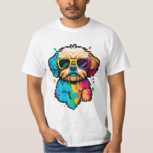 Cute Dog With Glasses T-Shirt