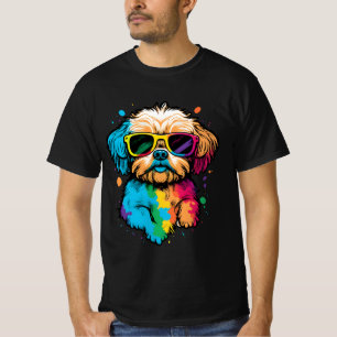 Cute Dog With Glasses T-Shirt
