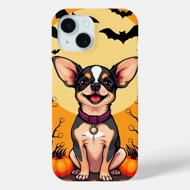 Cute Dog With Halloween Decorations Case-Mate iPhone Case (Back)