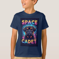 Cute Dog With Neon Paint Splashes