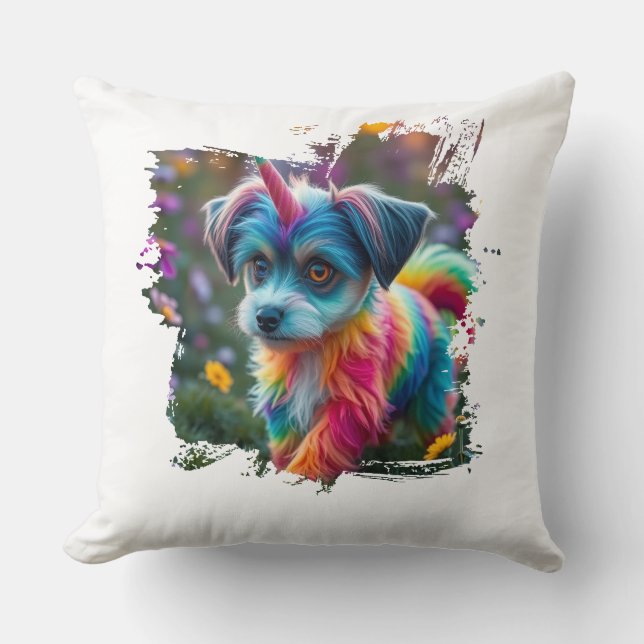 Cute Doge Throw Pillow (Front)