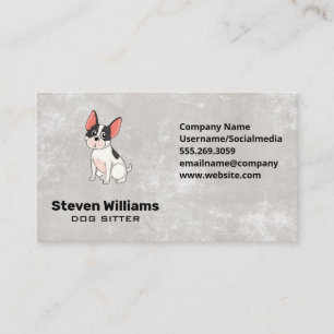 Cute Doggie Animal Sitter Business Card
