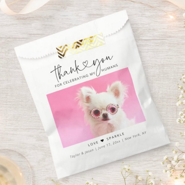 Cute Doggie Bag | Thank You Dog Wedding Favor Bag (Creator Uploaded)