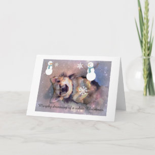 Cute Doggie Christmas Card