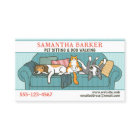 Cute Dogs and Cat Pet Sitting Animal Care Funny