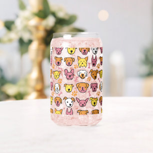 Cute Dogs Can Glass