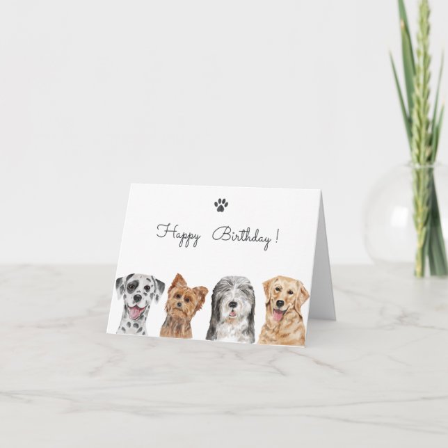 Cute dogs  card (Front)