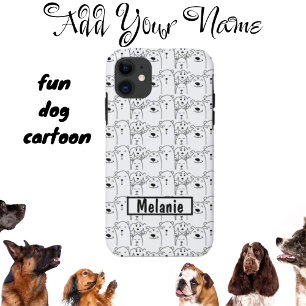 Cute Dogs Cartoon Name Case-Mate iPhone Case
