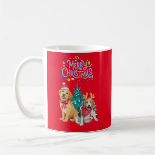 Cute dogs christmas coffee mug