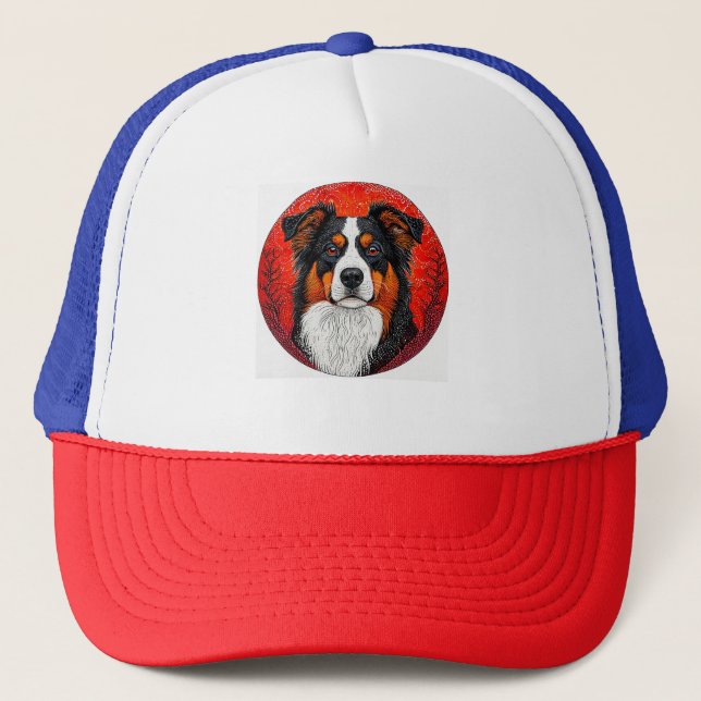 Cute Dog's face Trucker Hat (Front)