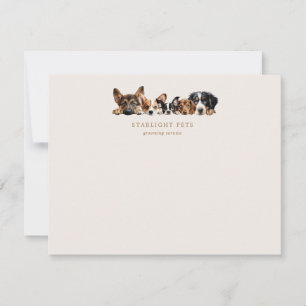 Cute Dogs Grooming Service  Card