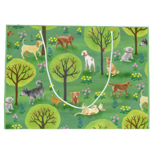 Cute Dogs in the Dog Park Gift Bag