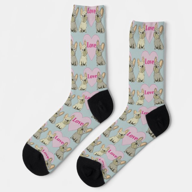 Cute dogs Love Socks (Left)