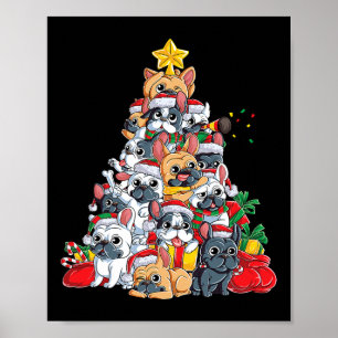 Cute Dogs Lovers Happy Christmas Funny Dog Men Boy Poster