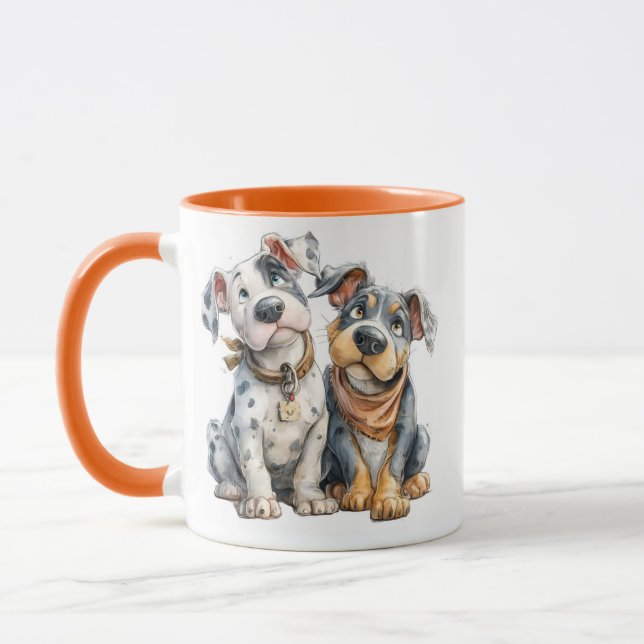 cute dogs mug (Left)
