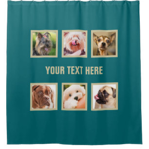Cute Dogs OR YOUR PHOTOS custom shower curtain