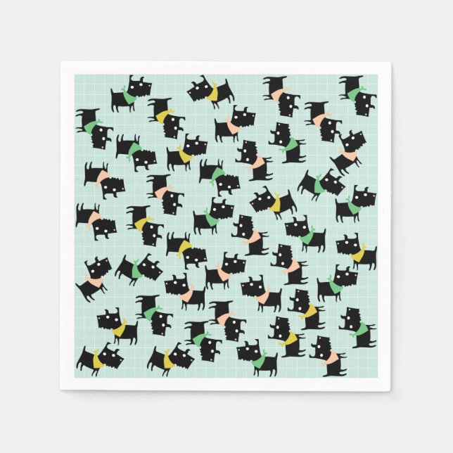 Cute Dogs Paper Napkins (Front)