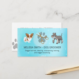 Cute Dogs   Scissors   Dog Paw Appointment Card