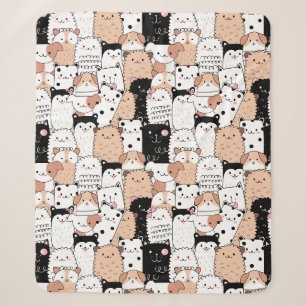 Cute Dogs Sherpa Blanket