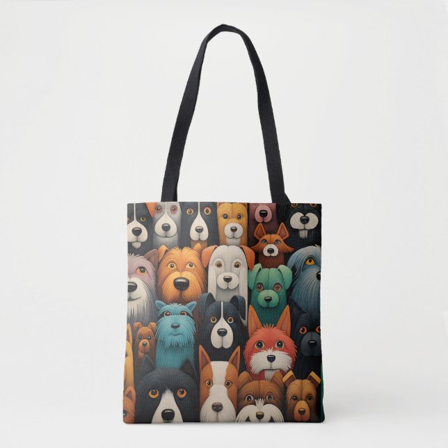 cute Dogs Tote Bag (Front)
