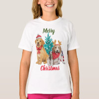 Cute dogs wishing Merry Christmas