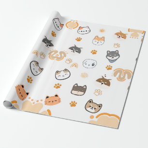 CUTE DOGS WRAPPING PAPER