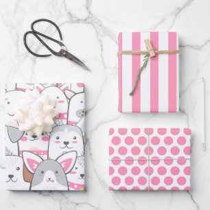 Cute Dogs Wrapping Paper Set