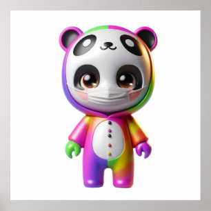Cute Doll Character Wall Art Poster for Aesthetic