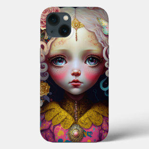 Cute Doll Girl Pink Hair iPhone 13 Case