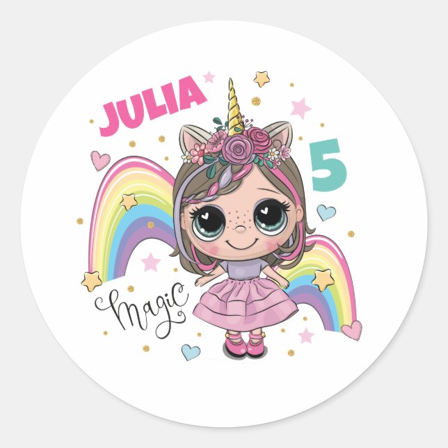 Cute Doll Girl Sticker (Front)