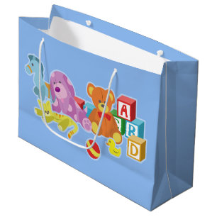 Cute Dolls (Blue) Large Gift Bag