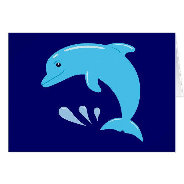 Cute Dolphin (Front Horizontal)