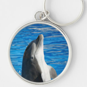 Cute Dolphin Beach Peace Love Party Destiny Key Ring