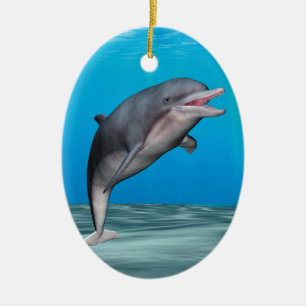 Cute Dolphin Ceramic Tree Decoration