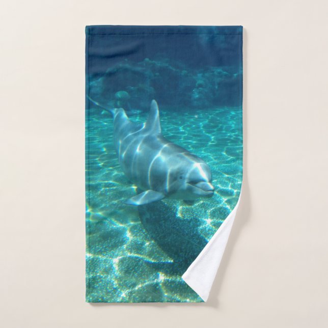 Cute Dolphin Hand Towel (Hand Towel)