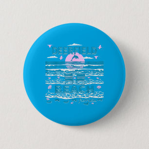 Cute Dolphin Lover Family Deerfield Beach Fl 6 Cm Round Badge