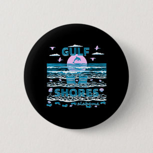 Cute Dolphin Lover Family Gulf Shores Al Family 6 Cm Round Badge