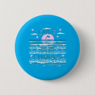 Cute Dolphin Lover Family Gulf Shores Al Family 6 Cm Round Badge