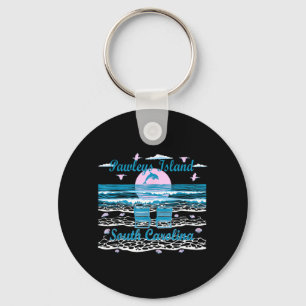 Cute Dolphin Lover Family Pawleys Island SC Family Key Ring