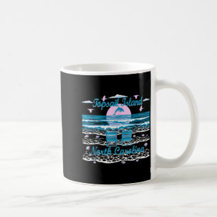 Cute Dolphin Lover Family Topsail Island NC Family Coffee Mug